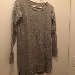 all saints gray sweater dress xs